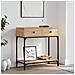 Tavolino Consolle Rovere Sonoma 75x34,5x75cm Legno Multistrato - Foto miniatura 1