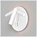 Applique Da Parete Interno Moderno Ios 176 Alluminio Bianco Led Integrato 10w - Foto miniatura 3