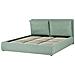 Letto Matrimoniale Contenitore Velluto Verde Menta 180 X 200 Cm Bajonna - Foto miniatura 5