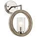Sospensione Industrial Nordica Grand Bank Acciaio Grigio Antico Vetro 1 Luce E14 - Foto miniatura 3