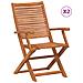 Sedie Da Giardino Pieghevoli Con Braccioli 2pz Massello Acacia - Foto miniatura 2