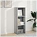 Libreria Grigio Sonoma 40x30x114 Cm In Legno Multistrato - Foto miniatura 3