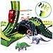 Pista Macchinine Flessibile Parco Dinosauri Costruzione 173pz con Macchinina - Foto miniatura 2