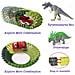 Pista Macchinine Flessibile Parco Dinosauri Costruzione 173pz con Macchinina - Foto miniatura 3