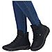Black Casual Closed Ladies Mid Height Boots Stivaletti Pelle Sintetica Scarpe Donna Nero Eu 40, 55069-00 - Foto miniatura 2