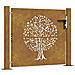 Cancello da Giardino 105x80 cm in Acciaio Corten Design Albero - Foto miniatura 1