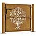 Cancello da Giardino 105x80 cm in Acciaio Corten Design Albero - Foto miniatura 3
