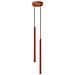Sollux Lighting Lampada A Sospensione Pastelo 2 Rosso Ocra Sl.1525 - Moderno Lampada A Sospensione Ocra Rossa 104x15x15 Cm - Foto miniatura 1