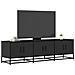 Mobile Porta Tv Nero 150x35x41 Cm In Truciolato E Metallo - Foto miniatura 1
