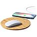 Tappetino Caricabatterie Wireless Nature Bamboo 10w. Antiscivolo - Foto miniatura 1
