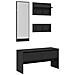 Set Mobili da Ingresso 4 pz Nero in Legno Multistrato - Foto miniatura 1