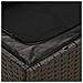 Set Divani da Giardino 10pz con Cuscini in Polyrattan Nero - Foto miniatura 7