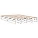 Letto Libreria senza Materasso Bianco 140x190 cm Legno di Pino - Foto miniatura 5