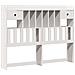 Letto Libreria senza Materasso Bianco 140x190 cm Legno di Pino - Foto miniatura 6