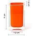 Portaspazzolini D'appoggio In Resina Ra98 Serie Rainbow Arancio - Foto miniatura 2