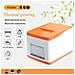 Stampante Termica Per Ricevute Da 58 Mm Con Taglio Automatico - Connettività Usb + Bluetooth White+orange - Foto miniatura 3