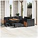 Set Divano da Giardino 13 pcs Nero 100 x 100 x 71 cm - Foto miniatura 2