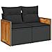 Set Divano da Giardino 13 pcs Nero 100 x 100 x 71 cm - Foto miniatura 6