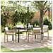 Set da Pranzo per Giardino 5 pcs Beige polyrattan - Foto miniatura 2