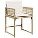Set da Pranzo per Giardino 5 pcs Beige polyrattan - Foto miniatura 6