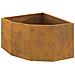 Vaso d'angolo Ruggine 60 x 60 x 35 cm acciaio corten - Foto miniatura 1