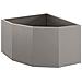 Vaso d'angolo Ruggine 60 x 60 x 35 cm acciaio corten - Foto miniatura 5