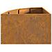 Vaso d'angolo Ruggine 60 x 60 x 35 cm acciaio corten - Foto miniatura 7