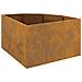Vaso d'angolo Ruggine 60 x 60 x 35 cm acciaio corten - Foto miniatura 8