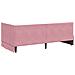 Cornice del letto ad angolo Rosa 90 cm x 190 cm Tessuto - Foto miniatura 7