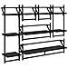 Set mensole da parete 6 pcs Rovere Nero 100 x 25 x 30 cm - Foto miniatura 1