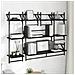 Set mensole da parete 6 pcs Rovere Nero 100 x 25 x 30 cm - Foto miniatura 4