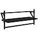 Set mensole da parete 6 pcs Rovere Nero 100 x 25 x 30 cm - Foto miniatura 6