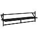 Set mensole da parete 6 pcs Rovere Nero 100 x 25 x 30 cm - Foto miniatura 7