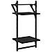 Set mensole da parete 6 pcs Rovere Nero 100 x 25 x 30 cm - Foto miniatura 8