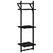 Set mensole da parete 6 pcs Rovere Nero 100 x 25 x 30 cm - Foto miniatura 9