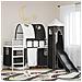 Struttura del letto loft per bambini Bianco e Nero 90 x 190 cm - Foto miniatura 2