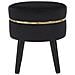 Sgabello Basso Vkh460-nero-legno-35x35x40,5 Cm - Foto miniatura 2