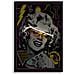 Stampa Con Led Su Tela Marilin Pop Icona Con Applicazione 3d E Cornice Nera - Foto miniatura 5