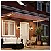 Cornice per Tenda Manuale con LED Rosso e Bianco 4 × 3,5 m - Foto miniatura 3