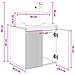 Mobile Lavabo da Parete Bianco 49,5 x 44,5 x 65 cm - Foto miniatura 8