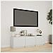 Mobile TV con LED Bianco 140 x 34 x 40 cm Legno ingegnerizzato - Foto miniatura 2