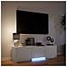 Mobile TV con LED Bianco 140 x 34 x 40 cm Legno ingegnerizzato - Foto miniatura 4
