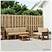 Set di divani da esterno con cuscino 6 pcs Naturale - Foto miniatura 2