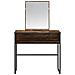 Tavolo da Trucco con lo scaffale Rovere Fumo 81 x 40 x 131 cm - Foto miniatura 4