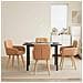Sedie da pranzo 4 pcs Bouclé Beige 59 x 57 x 85 cm - Foto miniatura 2