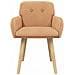 Sedie da pranzo 4 pcs Bouclé Beige 59 x 57 x 85 cm - Foto miniatura 3