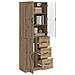 Set di armadi 2 pcs Rovere Artigianale Legno ingegnerizzato - Foto miniatura 2