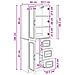 Set di armadi 2 pcs Rovere Artigianale Legno ingegnerizzato - Foto miniatura 9