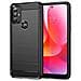 Custodia In Carbonio Flessibile Per Motorola Moto G Power 2022 Nera - Foto miniatura 2