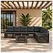 Set Divano da Giardino 8 pz Grigio e Grigio Scuro polyrattan - Foto miniatura 8